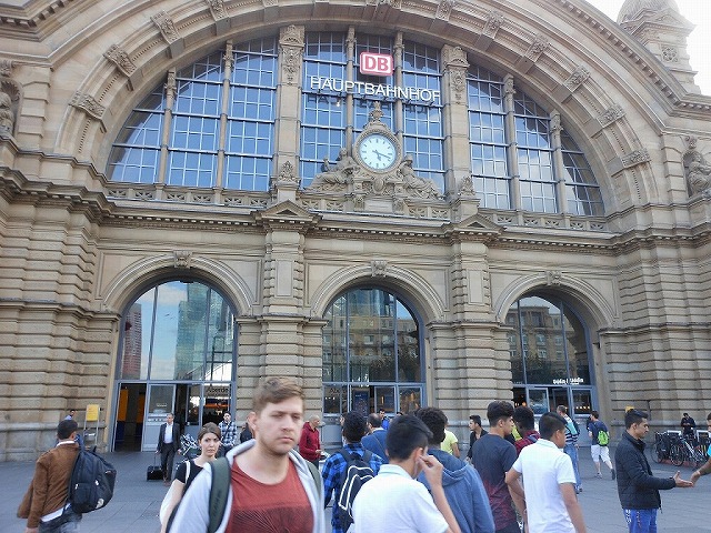 フランクフルト中央駅(2016年8月に撮影)